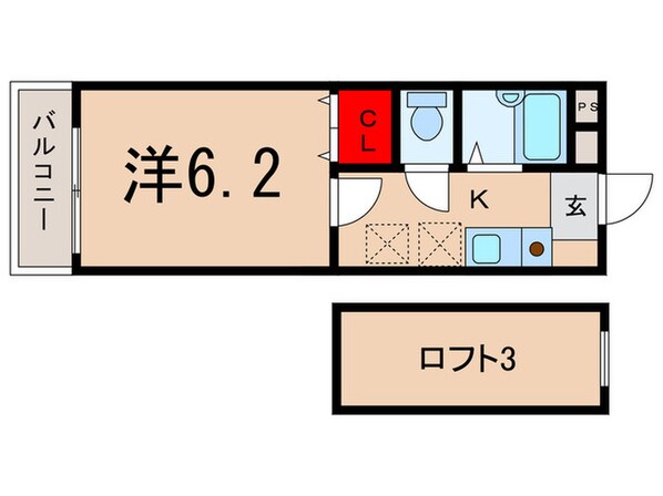 クレ－ルさぎのみやの物件間取画像